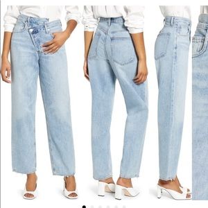 Agolde Crisscross Upsize High Waist Jeans